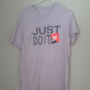 Nike Men's Lavender Just Do It Tee